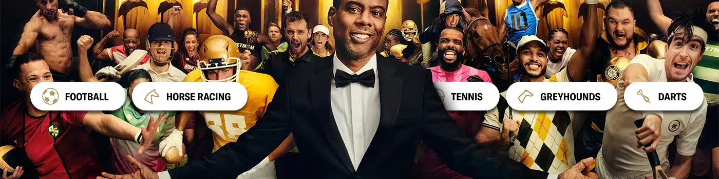 Comedian Chris Rock, a BetMGM ambassador, showcasing the wide variety of sports betting markets available in North Carolina.
